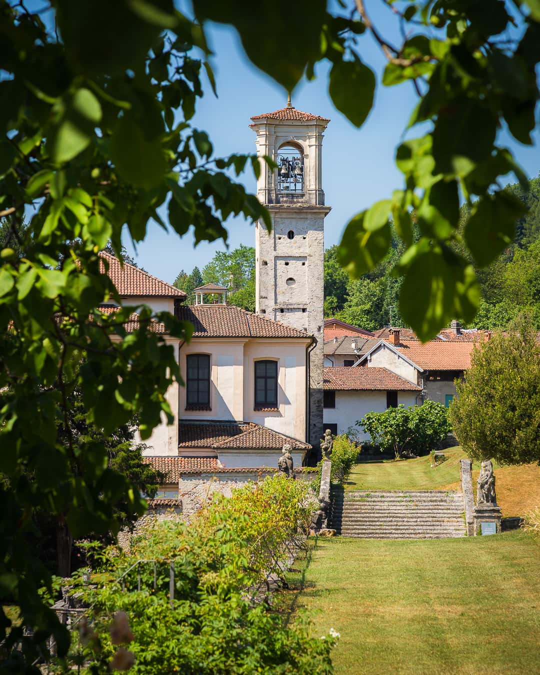 Scorcio dei giardini monumentali di Villa Della Porta Bozzolo